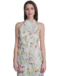 eliza j halter mock neck dress Eliza J Halter Mock Neck Lace Dress  DGFOutlet