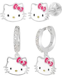 Macy's - 2-pc. Cubic Zirconia Drop And Stud Earrings Set - Lyst