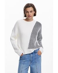 Desigual - Combined Turtleneck Sweater - Lyst