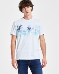 Sun & Stone - Sun + Stone Palm Fade Short Sleeve Crewneck Graphic T-shirt - Lyst
