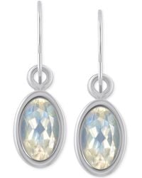 Macy's - Oval Gemstone Drop Earrings - Lyst