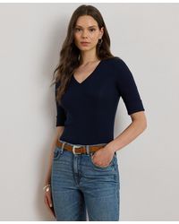 Ralph Lauren - Elbow-sleeve Top - Lyst