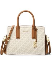 Michael Kors - Michael Laila Small Signature Logo Satchel - Lyst