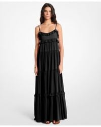 Michael Kors - Sleeveless Tiered Maxi Dress - Lyst
