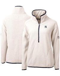 Cutter & Buck - New York Yankees Cascade Eco Sherpa Fleece Quarter-zip Pullover Jacket - Lyst