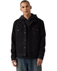 Levi's - Regular Fit Stretch Denim Trucker Jacket - Lyst