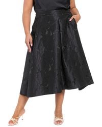Muse - Plus Size Pleated Midi Skirt - Lyst