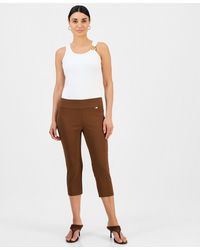 INC International Concepts - Petite Tummy-control Pull-on Capri Pants - Lyst