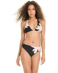 Sanctuary - Woodland Flora Halter Neck Bikini Top Side Shirred Hipster Swim Bottoms - Lyst