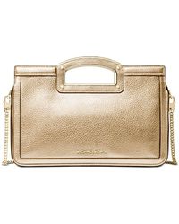 Michael Kors Michael Berkley Legacy Leather Clutch - Metallic