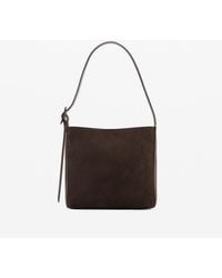 Mango - Suede Leather Shopper Bag - Lyst