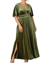 Kiyonna - Plus Size Verona Velvet Evening Gown - Lyst