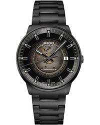 MIDO - Swiss Automatic Commander Gradient Black Pvd Bracelet Watch 40mm - Lyst
