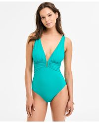 Bleu Rod Beattie - Plunging V-neck One-piece Swimsuit - Lyst