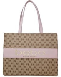 Bebe - Serena Large Jacquard Tote Bag - Lyst
