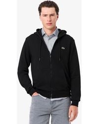 Lacoste - Zip-up Fleece Hoodie - Lyst