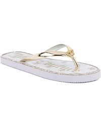 Juicy Couture - Shamrock Flip Flops - Lyst