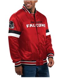 Starter - Atlanta Falcons Locker Room Satin Varsity Full-snap Jacket - Lyst