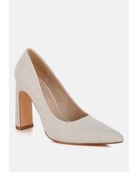 LONDON RAG - Uboa Slim Block Heel Pumps - Lyst