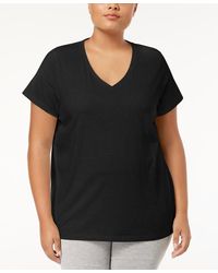 Hue - Plus Size V-neck Pajama Top - Lyst