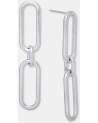 On 34th - Link Linear Drop Earrings - Lyst