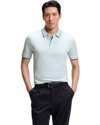 BOSS - Boss By Mercerised Cotton Slim-fit Polo Shirt - Lyst