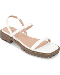 Journee Collection - Nylah Lug Platform Sandals - Lyst