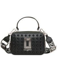 Karl Lagerfeld - Simone Leather Crossbody - Lyst
