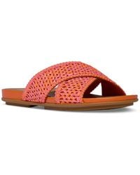 Fitflop - Gracie Woven Cross Slide Sandals - Lyst