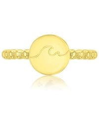 Roxy - Waterproof Yellow Wave Beads Ring - Lyst