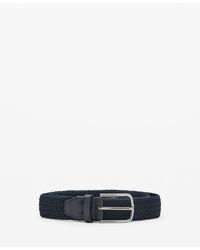 Mango - Braided Elastic Belt - Lyst