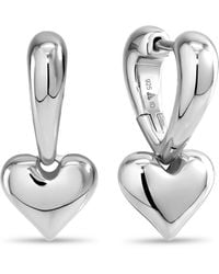 DEVATA - Sweet Heart huggie Hoop Earrings - Lyst