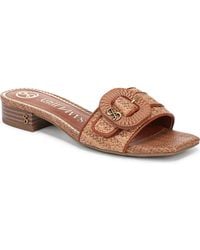 Sam & Libby - Kandie Low Block Heel Slides Sandals - Lyst