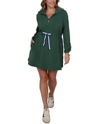 Ruby Rd. - Plus Size Stripe Trim Drawstring Waist Dress - Lyst