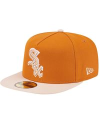 KTZ - Orange/light Beige Chicago White Sox Two-tone Color Pack A-frame 59fifty Fitted Hat - Lyst