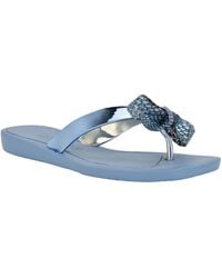 Guess - Tata Eva Sparkle Bow Flip Flop Sandals - Lyst