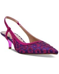 Betsey Johnson - Nahla Pointed-toe Slingback Kitten-heel Pumps - Lyst