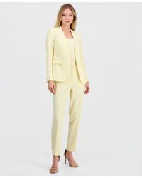 BarIII - Bi Stretch Collarless Open Front Blazer Scoop Neck Camisole Bi Stretch Straight Leg Dress Pants Macys Exclusive - Lyst
