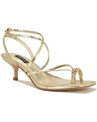Nine West - Mays Kitten Heel Dress Sandals - Lyst