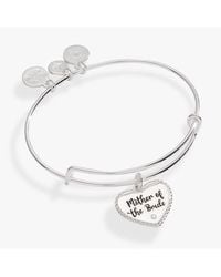 ALEX AND ANI - Mother Of The Bride Heart Bangle Bracelet - Lyst