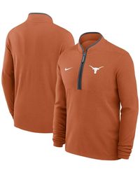 Nike - Texas Orange Texas Longhorns Courtside Victory Dri-fit Half-zip Pullover Sweatshirt - Lyst