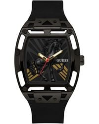 Guess - Silicone Analog Watch - Lyst