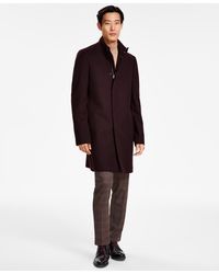 Calvin Klein - Slim-fit Mayden Wool Blend Overcoats - Lyst