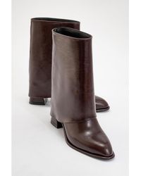Prologue Shoes - Ellas Chunky Heel Boot - Lyst