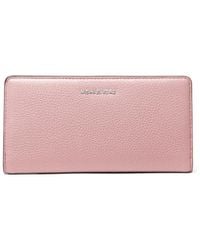 Michael Kors - Michael Bryant Large Slim Leather Snap Wallet - Lyst