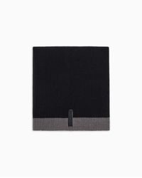 ARMANI EXCHANGE - | Cozy Lb Ribbed Color Block Scrf - Lyst