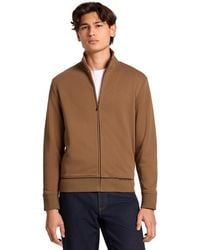 Michael Kors - Mock Neck Cotton-blend Full-zip Jacket - Lyst