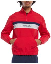 Reebok - Retro Colorblocked Quarter-zip Popover - Lyst