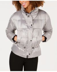 Vince Camuto Lightweight Short Down R6801 (platinum) Coat - Gray