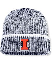 Fanatics - Navy/white Illinois Fighting Illini Haze Cuffed Knit Hat - Lyst